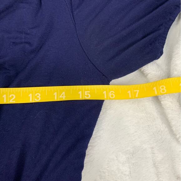 Maeve women's medium Anthropologie Blue Wrap-Style Jumpsuit crop Wide-Leg Pants - Picture 8 of 12